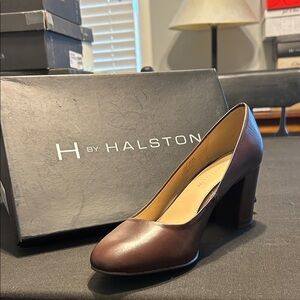 H by Halston Chocolate Brown Heels